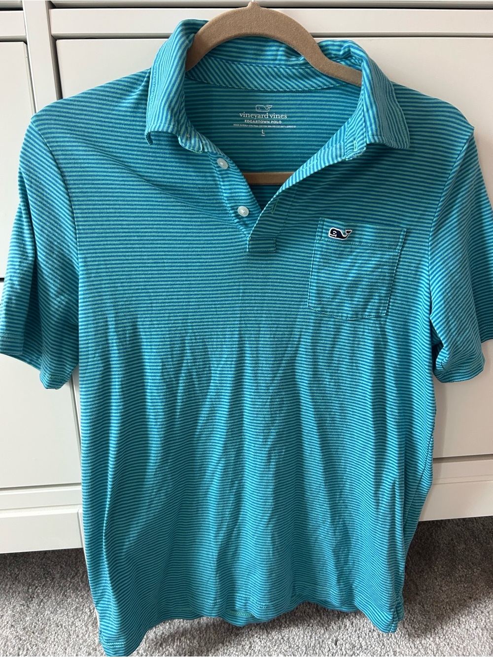 Vineyard Vines Kids Blue Striped Polo Shirt